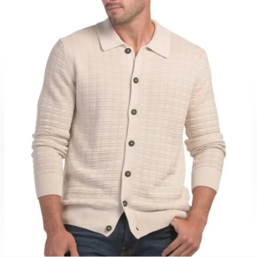 Christian Lacroix Sz XL Knit Button Down Cardigan Sweater